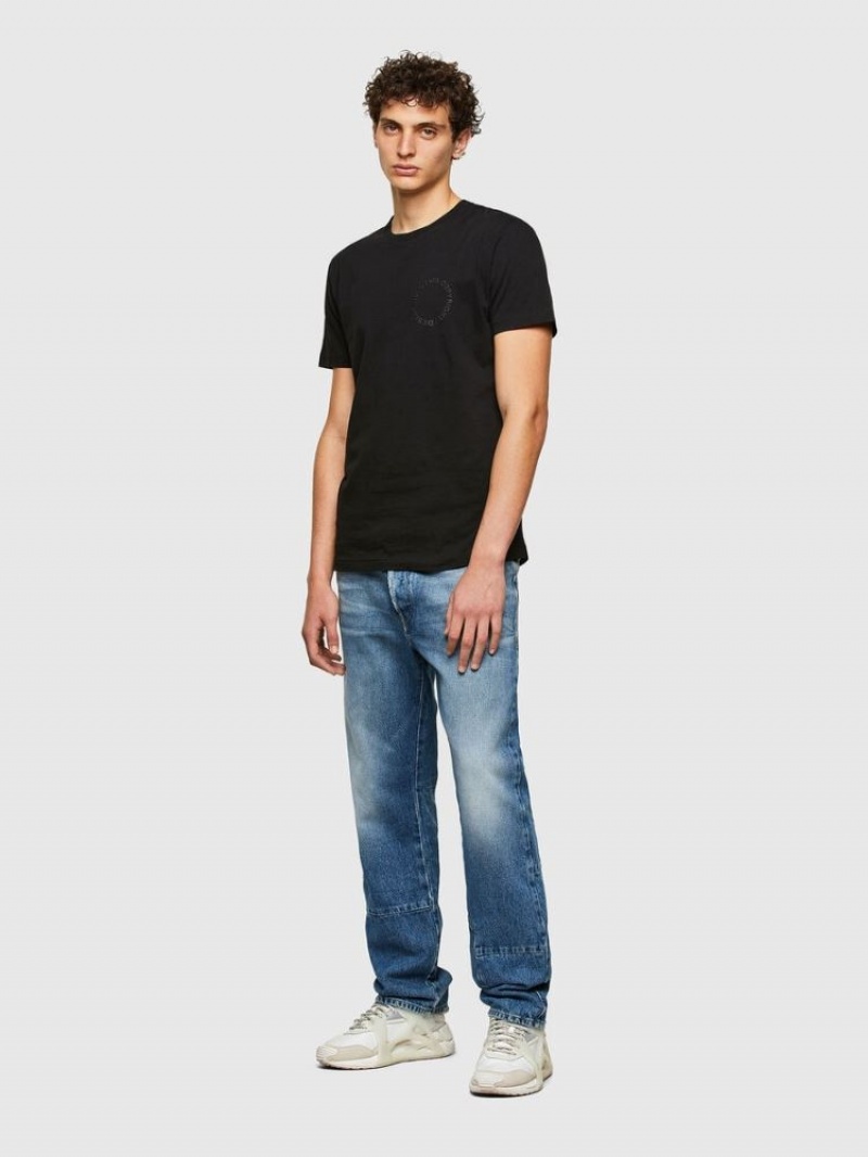 Black Diesel T Diegos A4 Men's T Shirts | 72156XYAH