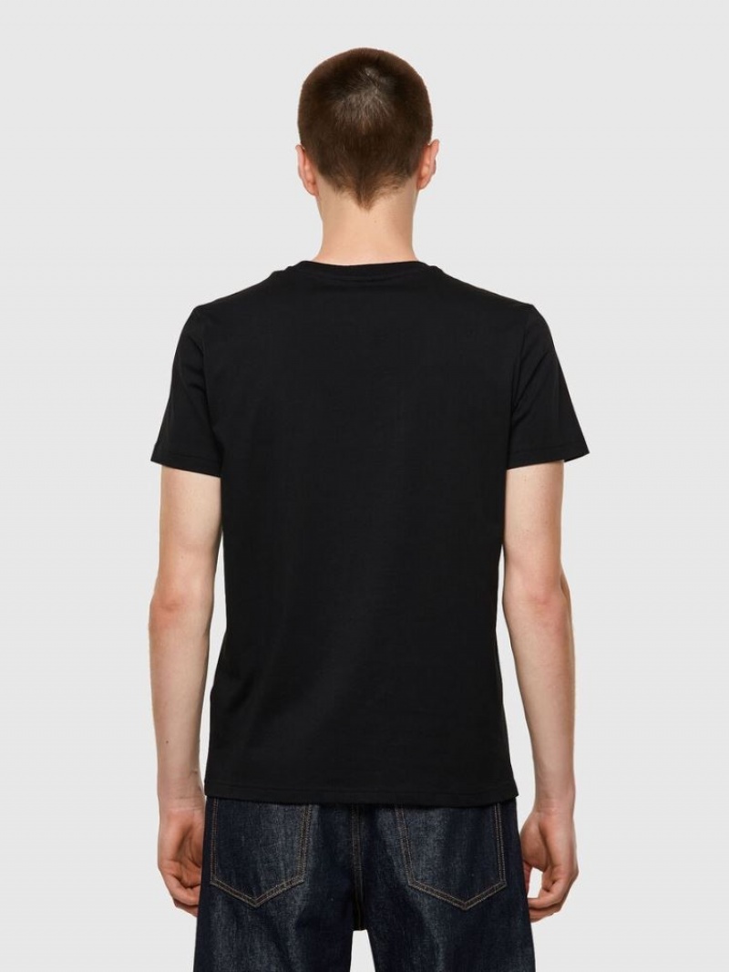 Black Diesel T Diegos B3 Men's T Shirts | 42937XUAK