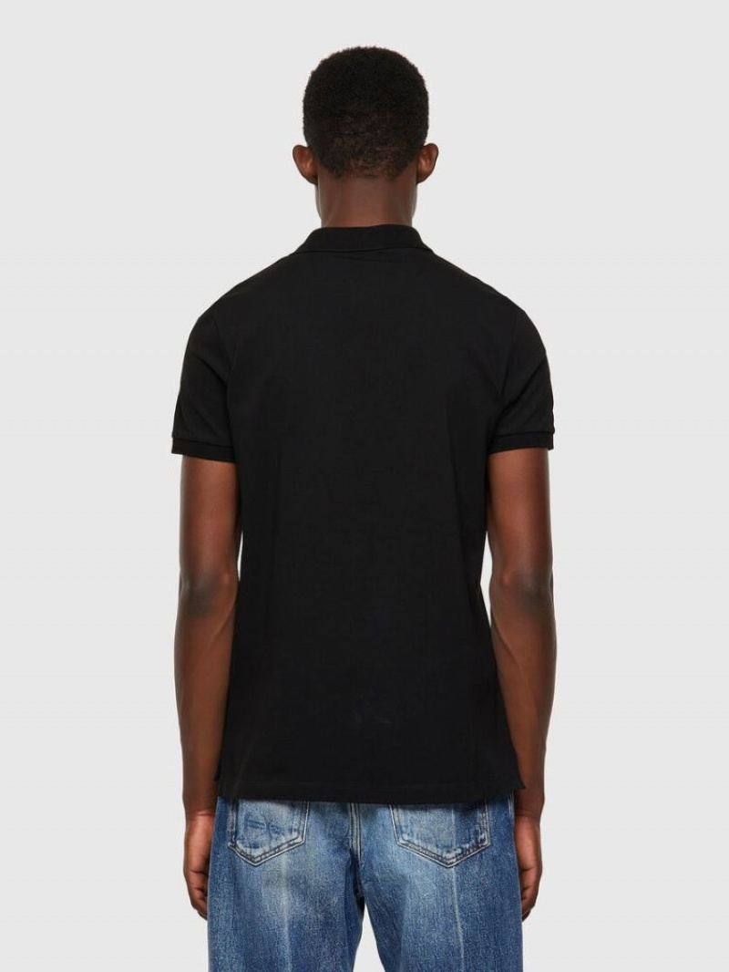 Black Diesel T Harry Men's Polos | 18642LBHT