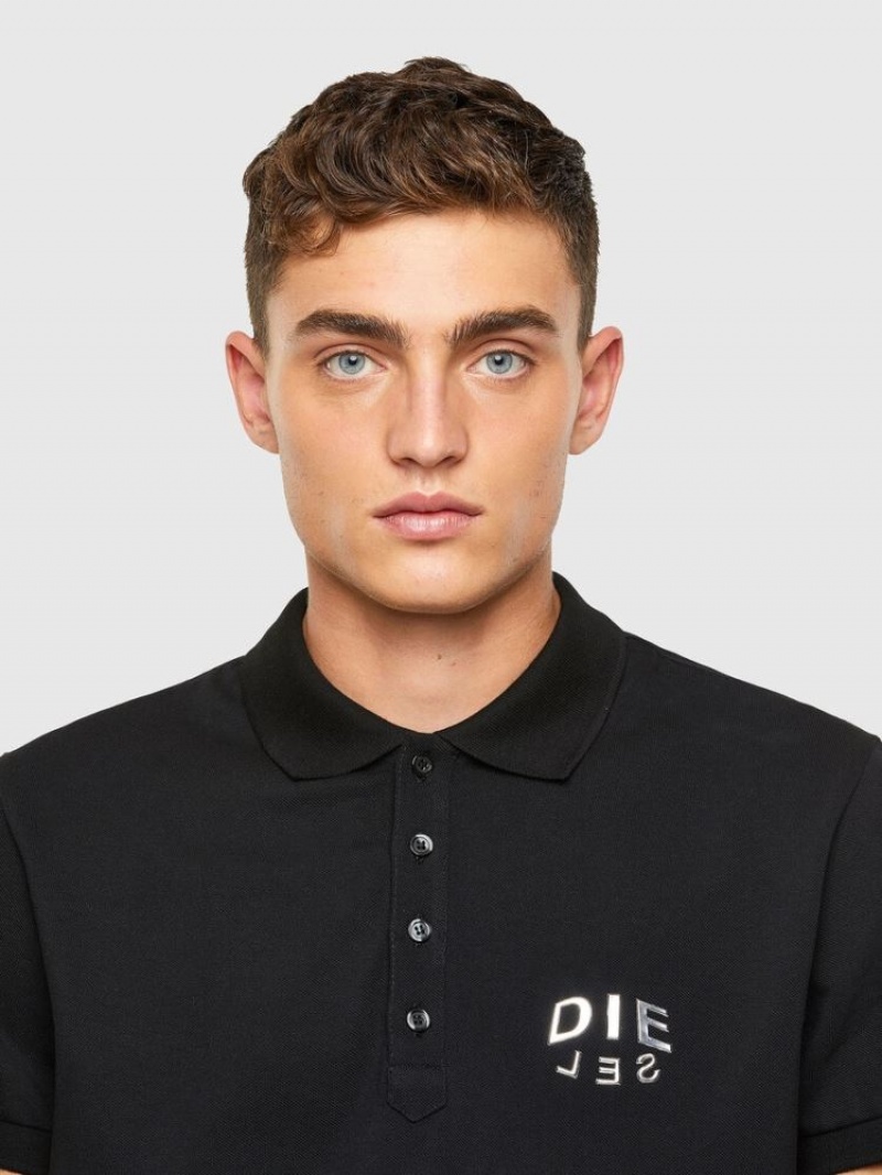 Black Diesel T Randy New A2 Men's Polos | 23561JLQI