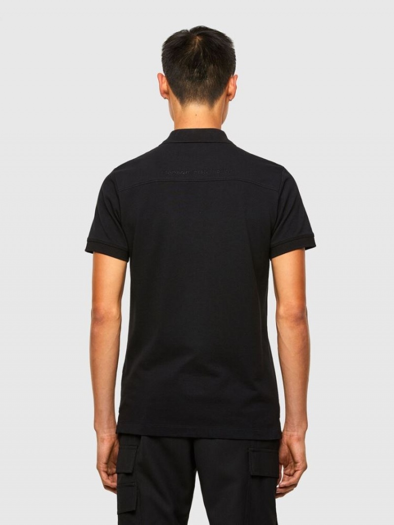 Black Diesel T Randy Yoke A3 Men's Polos | 52376VHDI