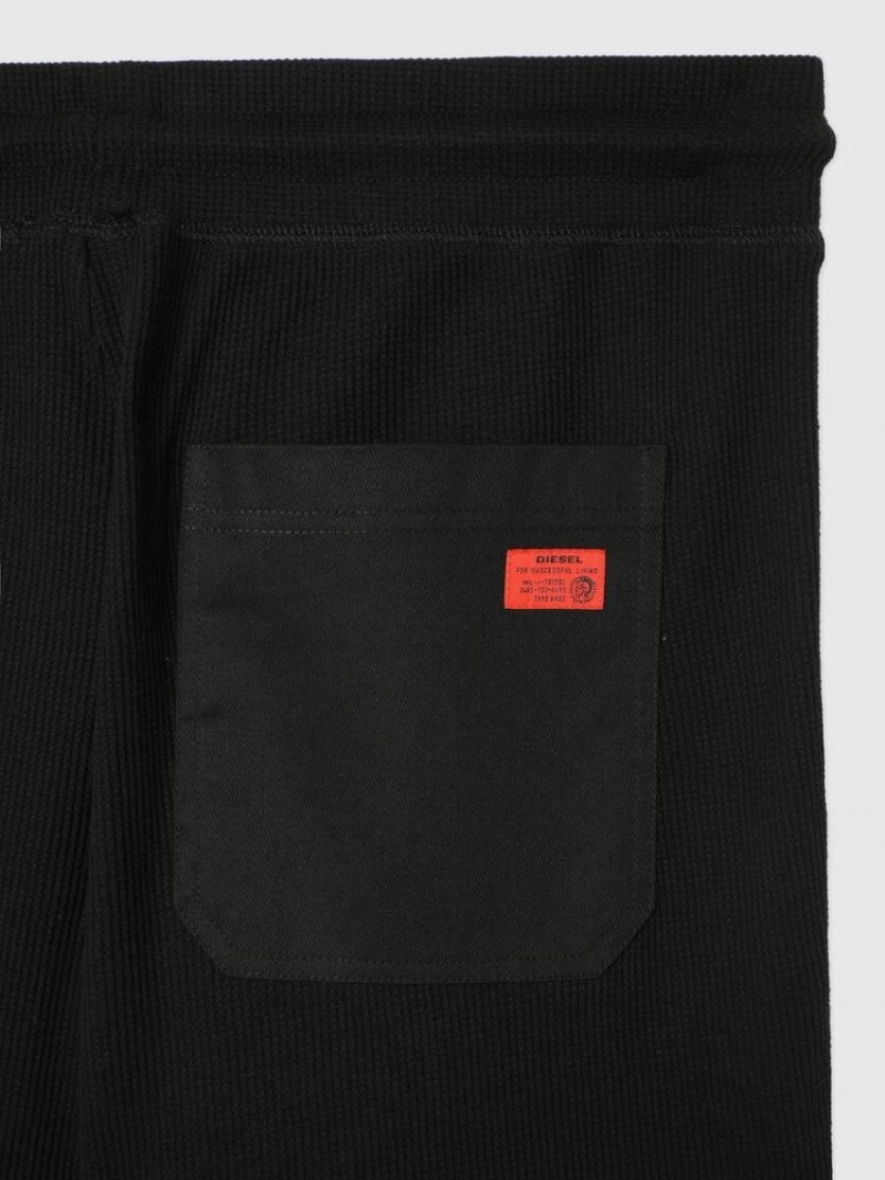 Black Diesel Umlb Peter W Men's Sweatpants | 73251UQAC