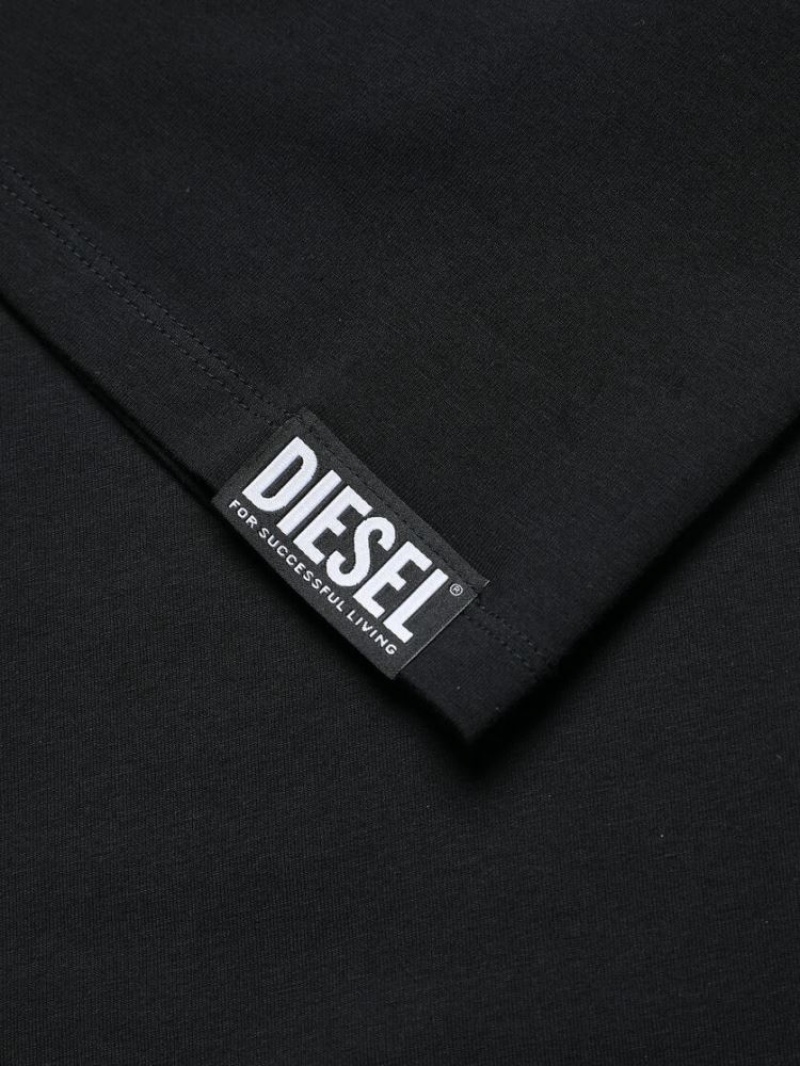 Black Diesel Umtee Michael Men's T Shirts | 14370VJHL