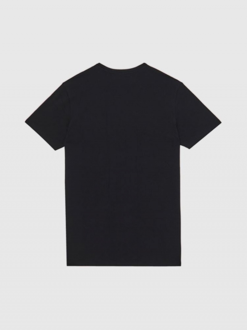 Black Diesel Umtee Randal Men's T Shirts | 28435WAUJ