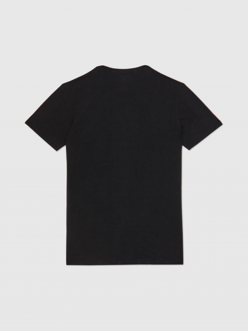 Black Diesel Umtee Randalthreepack Men's T Shirts | 63902RMHB