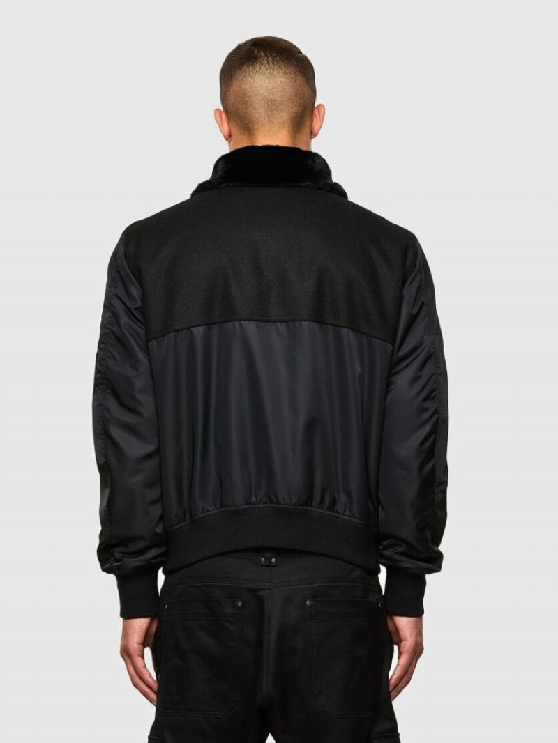 Black Diesel W Louis Men's Jackets | 76041PWSG