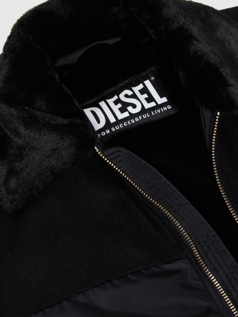 Black Diesel W Louis Men's Jackets | 76041PWSG