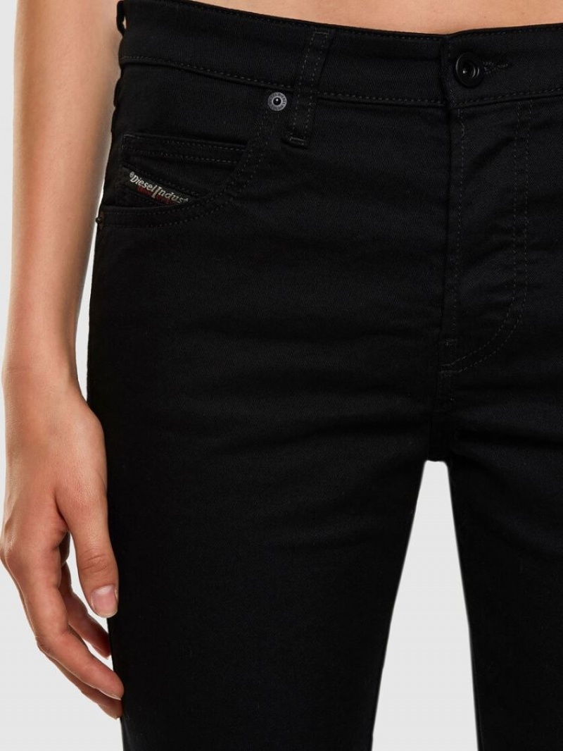 Black / Dark Grey Diesel Babhila Women's Slim Jeans | 64378LZAI