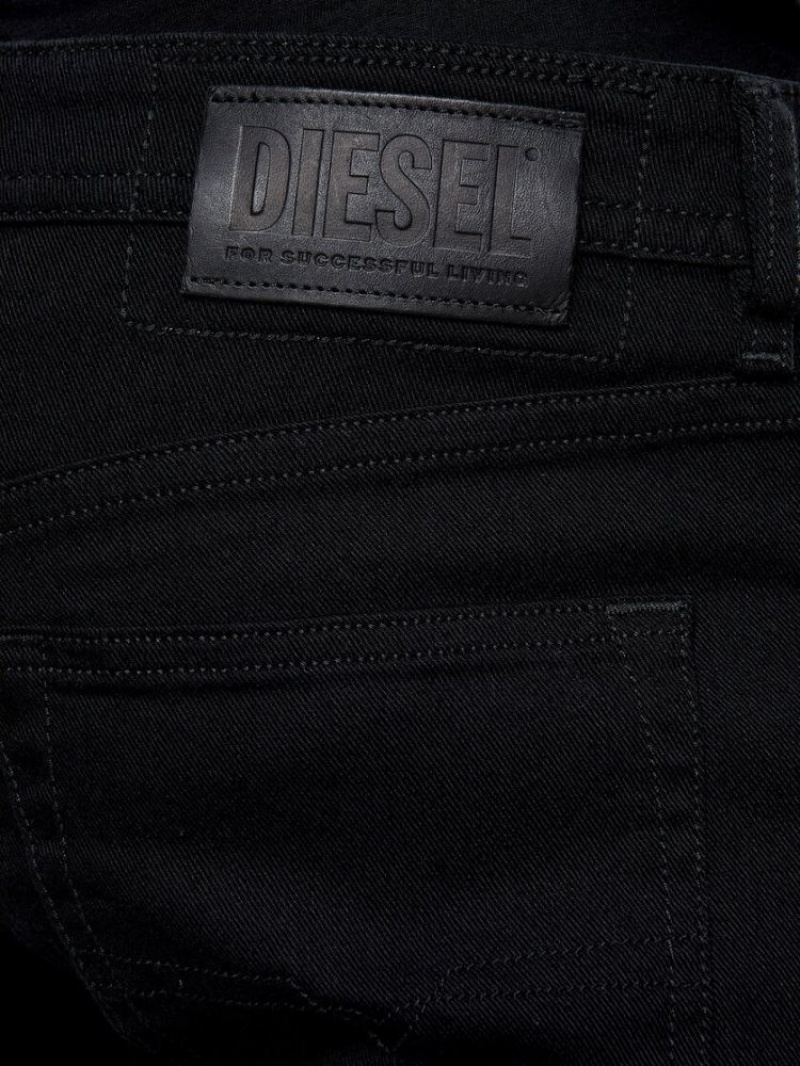 Black / Dark Grey Diesel Buster Men's Tapered Jeans | 35204MGES