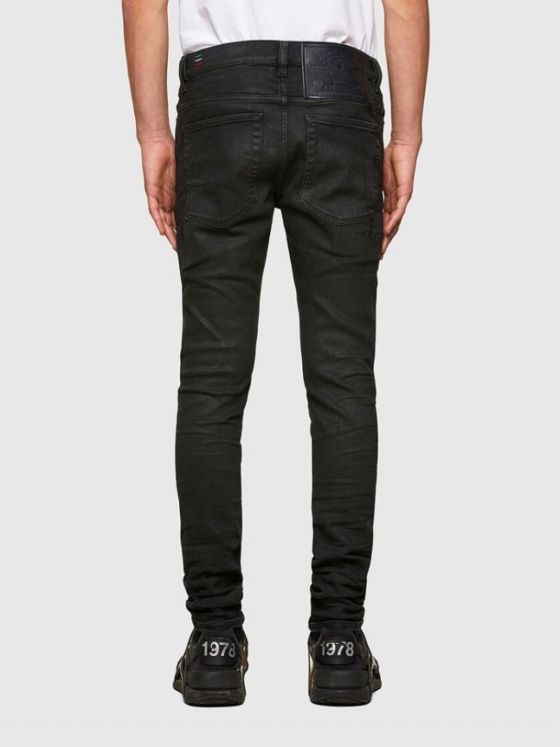 Black / Dark Grey Diesel D Amny Men's Skinny Jeans | 98452JXEO