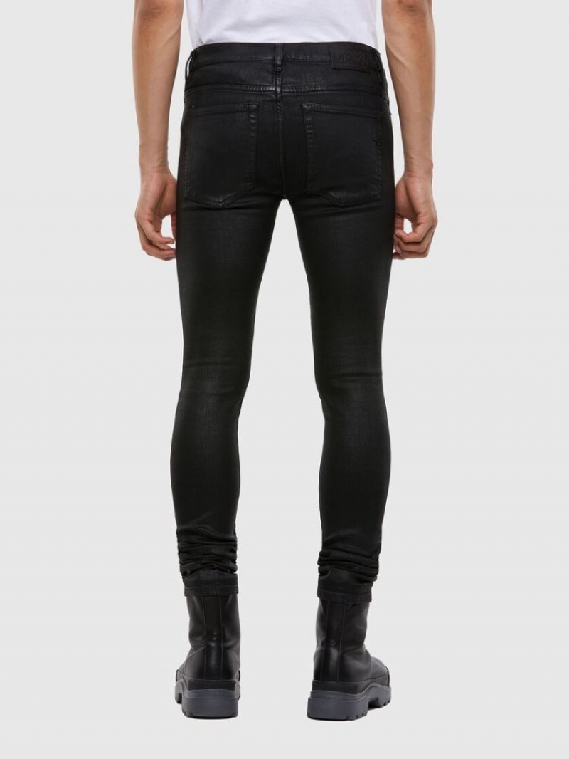 Black / Dark Grey Diesel D Amny Men's Skinny Jeans | 64178TRJE