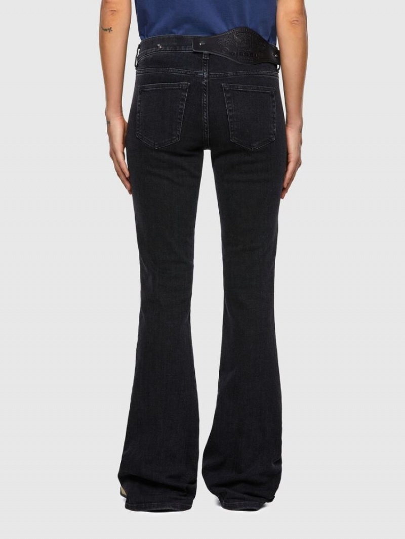 Black / Dark Grey Diesel D Ebbey Women's Bootcut Jeans | 84523PCWJ