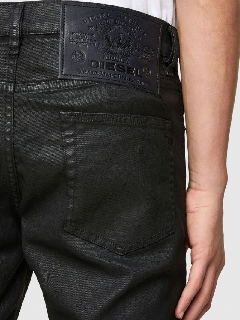 Black / Dark Grey Diesel D Strukt Men's Slim Jeans | 24685FEXI