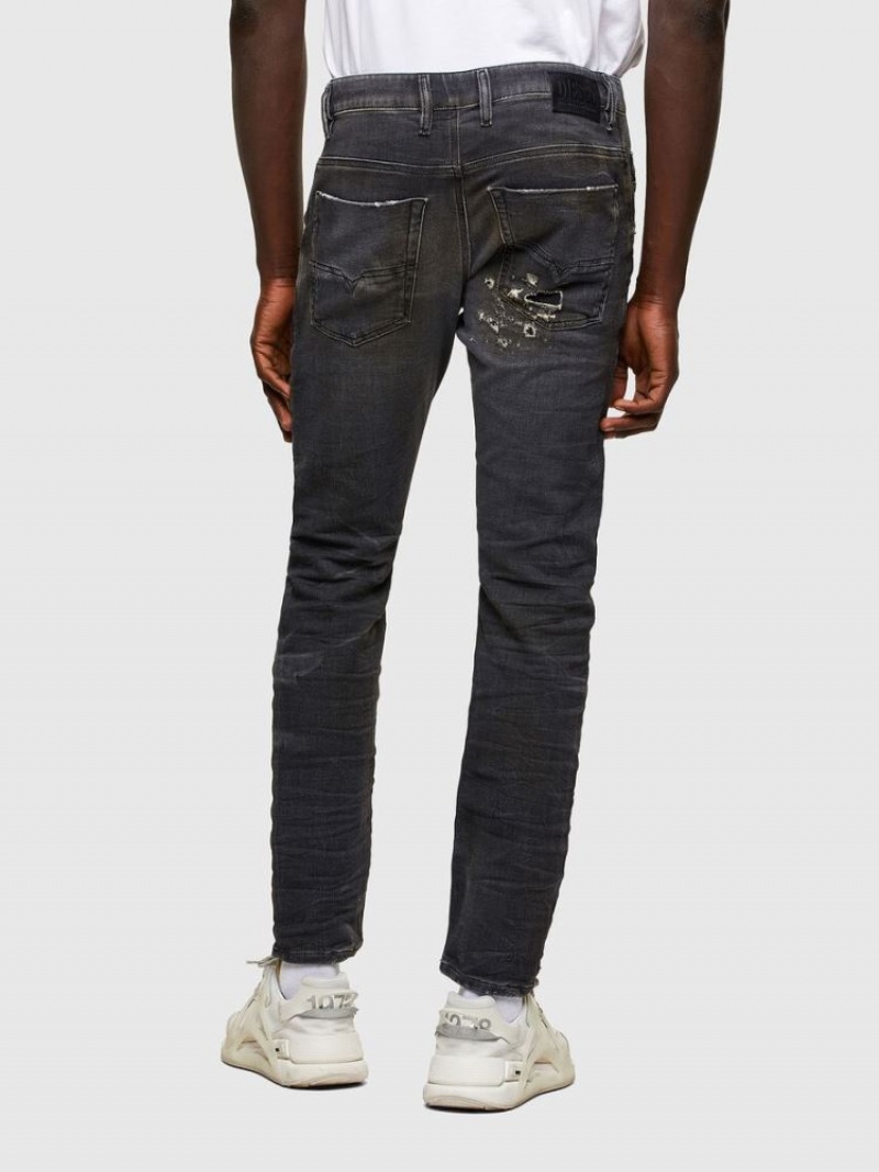 Black / Dark Grey Diesel Krooley Men's Joggjeans | 54821FXWR