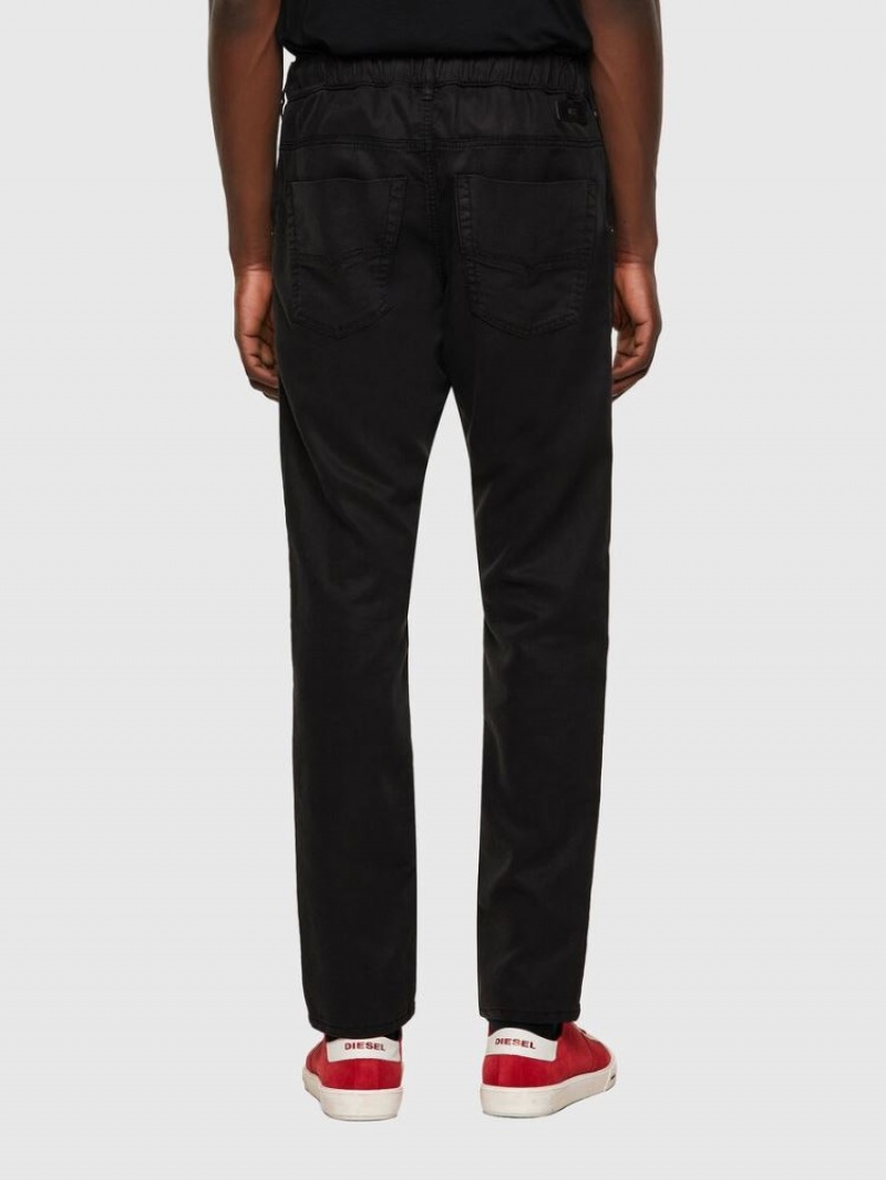 Black / Dark Grey Diesel Krooley Men's Joggjeans | 70635PDNM