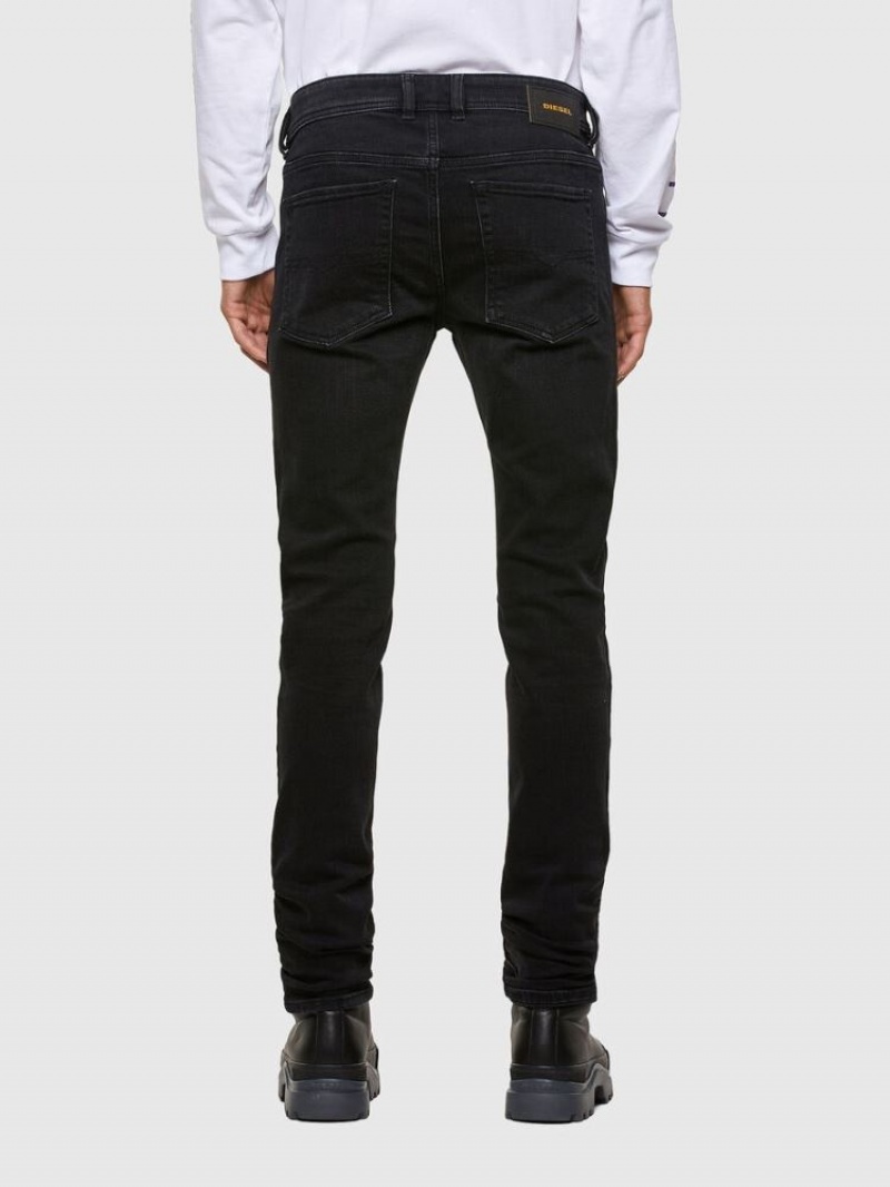 Black / Dark Grey Diesel Sleenker Men's Skinny Jeans | 39850RTQE