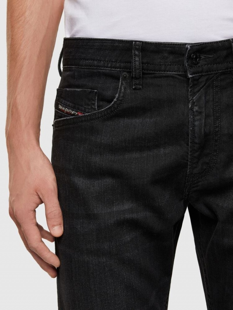 Black / Dark Grey Diesel Thommer Men's Slim Jeans | 39051HOVD