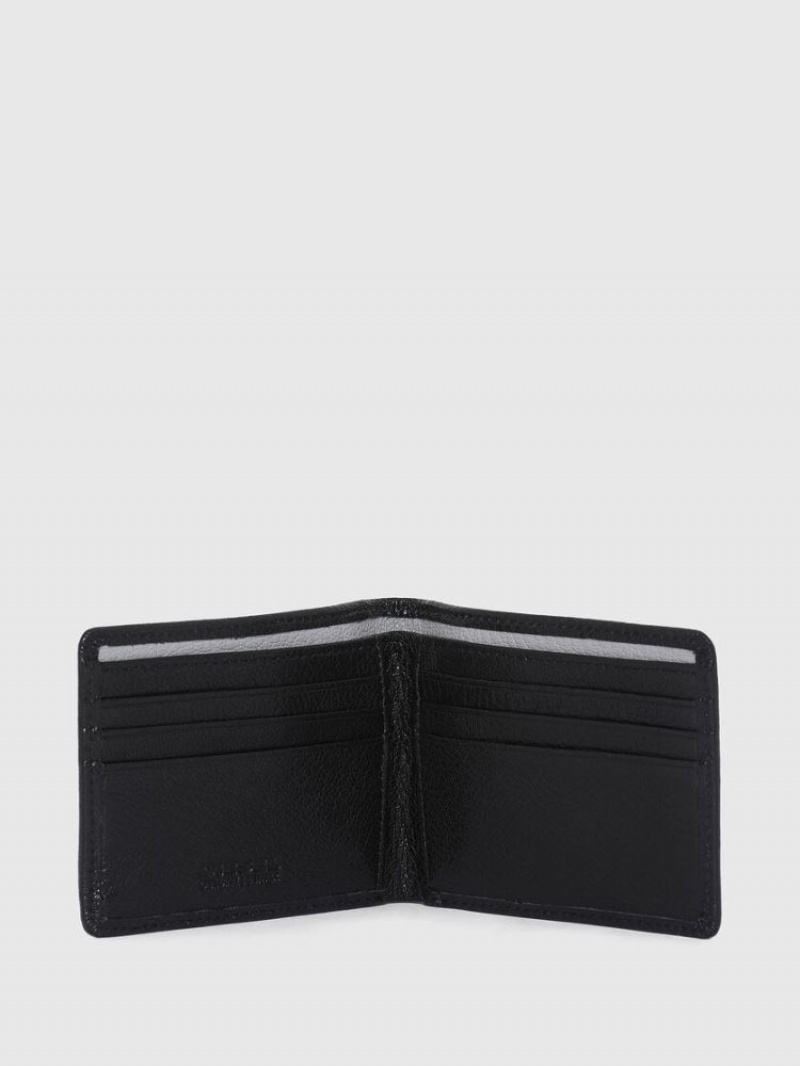 Black / White Diesel Neela Xs Men's Wallets | 24137LSNY