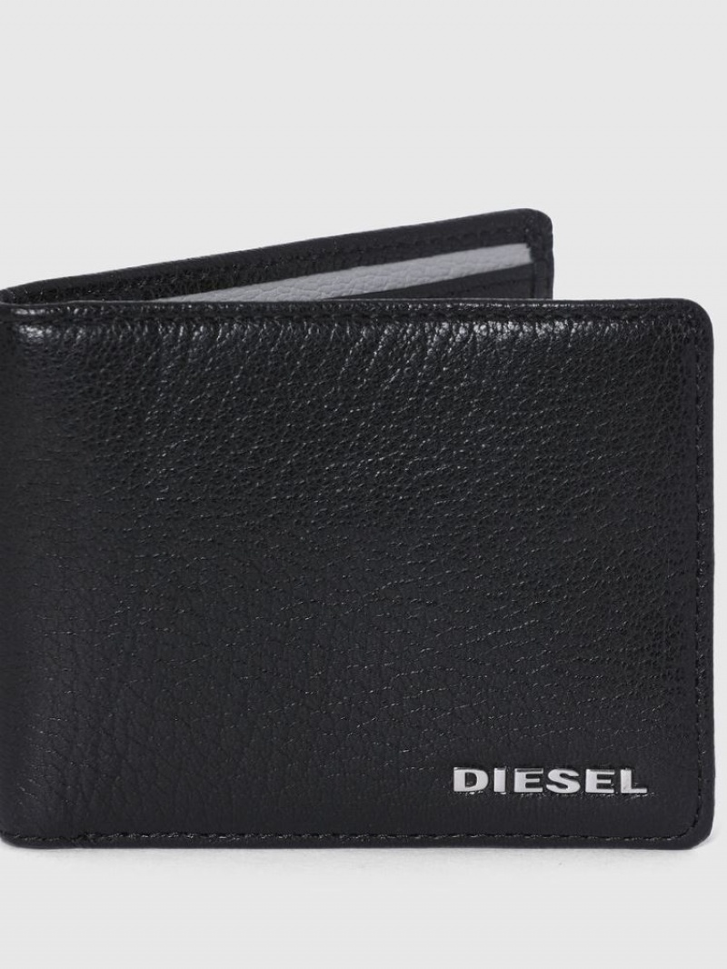 Black / White Diesel Neela Xs Men's Wallets | 24137LSNY