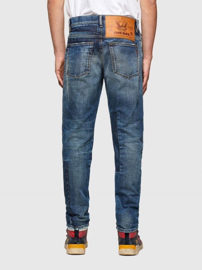 Blue Diesel D Fining Men's Tapered Jeans | 91435UEDW