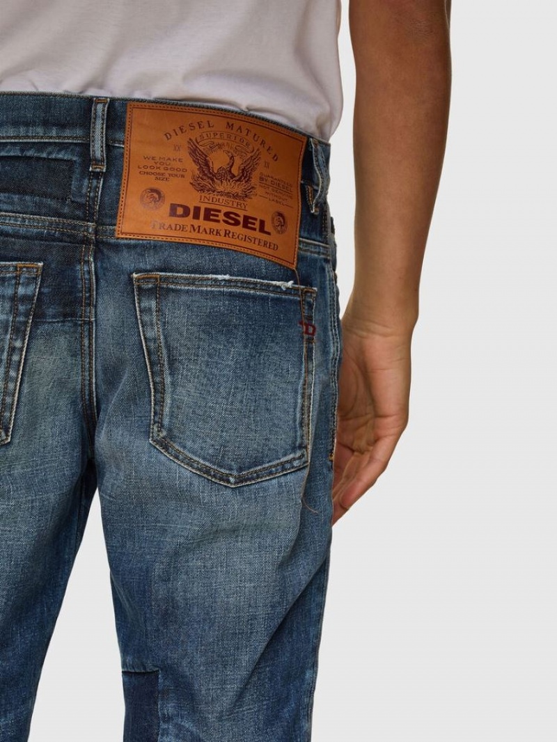 Blue Diesel D Fining Men's Tapered Jeans | 91435UEDW