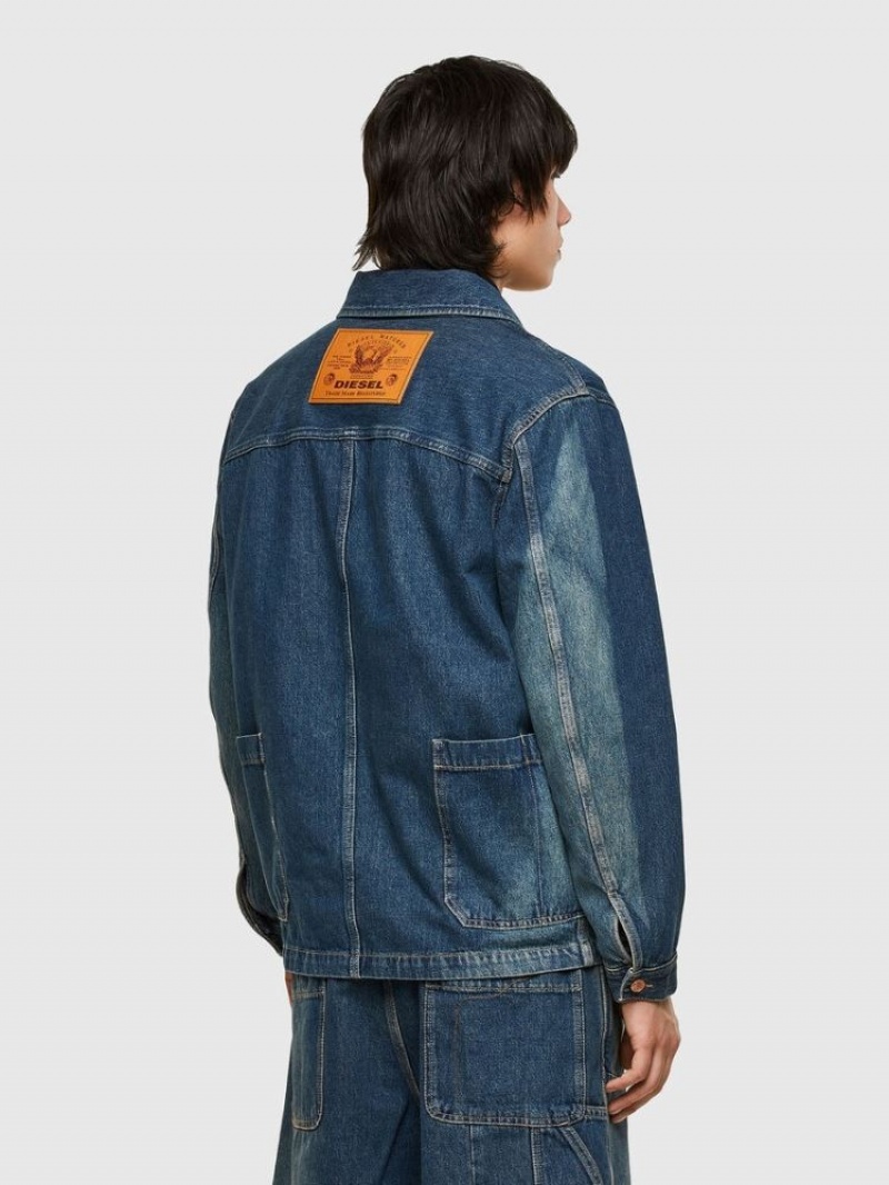 Blue Diesel D Rolk Sp Men's Denim Jackets | 25649IMQB