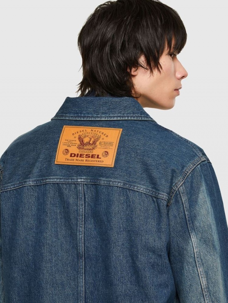 Blue Diesel D Rolk Sp Men's Denim Jackets | 25649IMQB