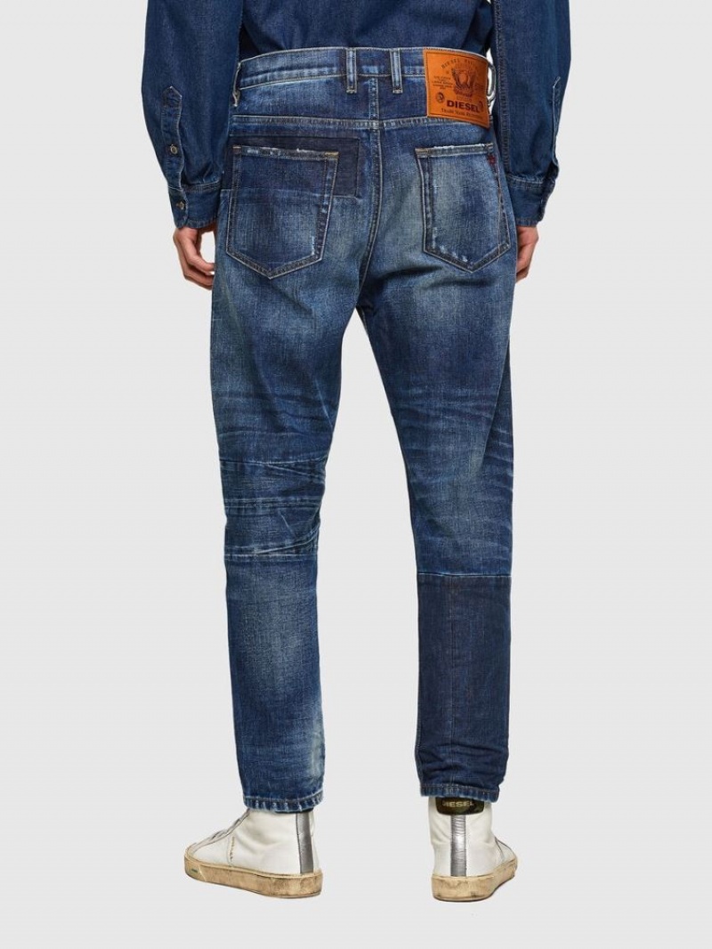 Blue Diesel D Vider Men's Carrot Jeans | 78215ZMKL