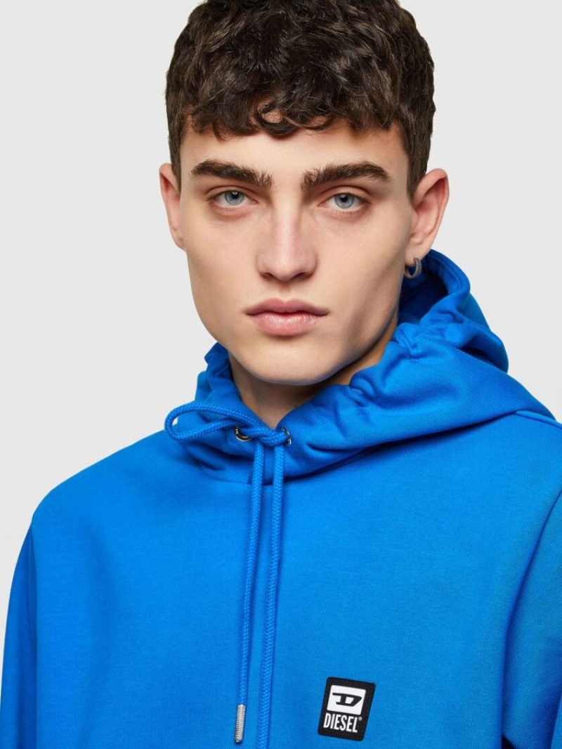 Blue Diesel S Girk Hood K21 Men's Sweatshirts | 01648FBSM