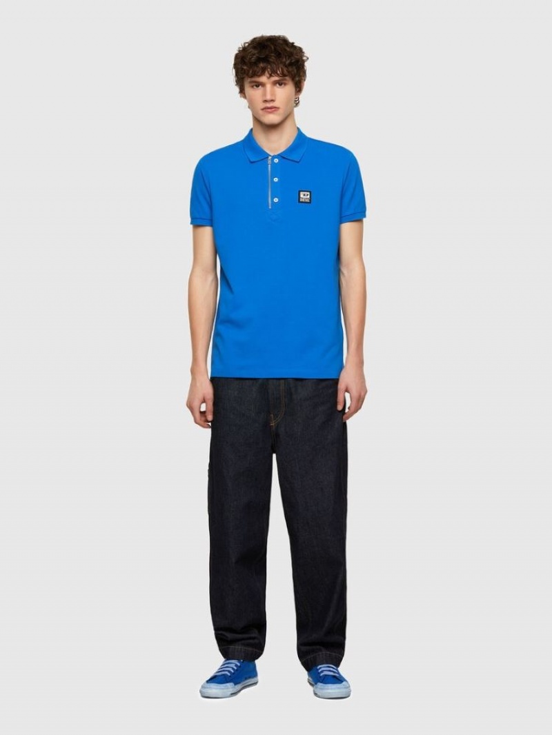 Blue Diesel T Harry Men's Polos | 39640FCKP