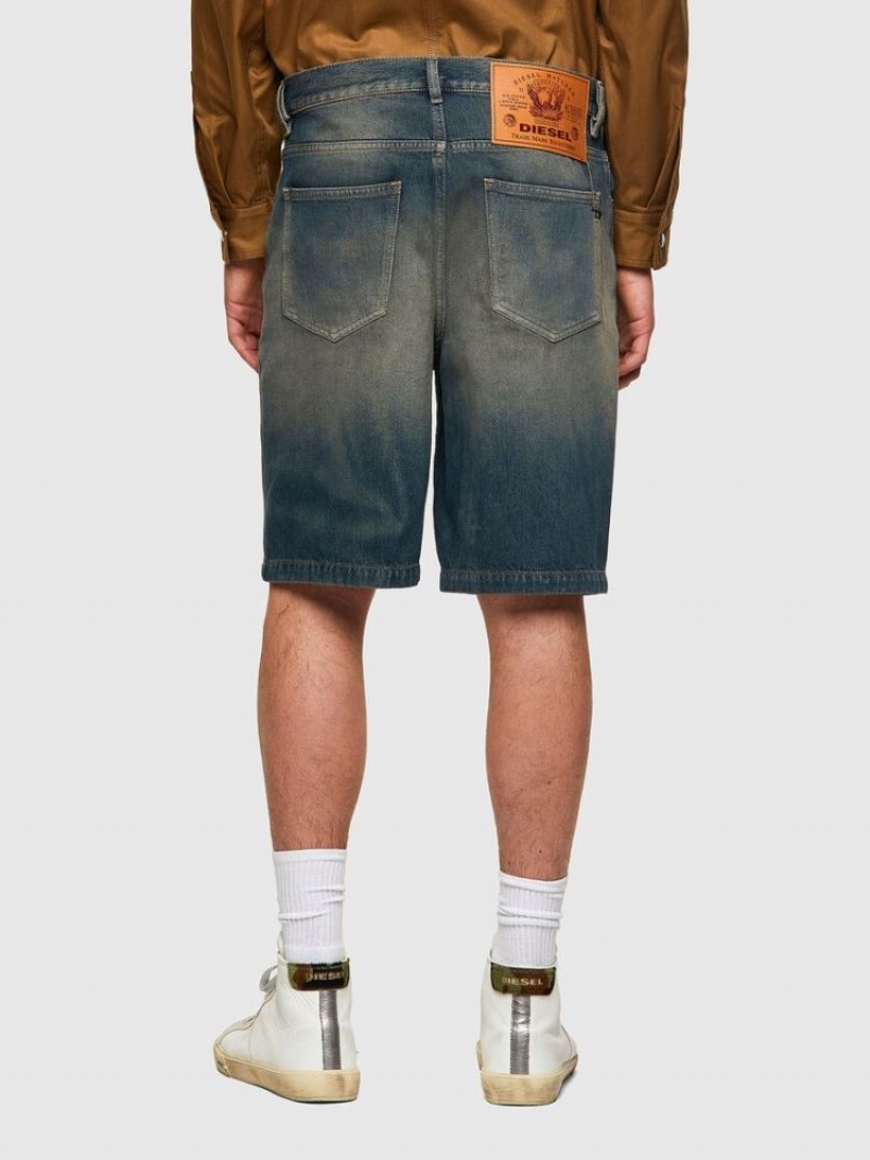 Blue / Green Diesel D Macs Short Sp Men's Shorts | 25143JUXO