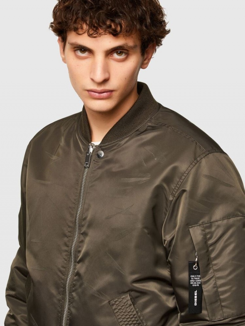 Brown Diesel J Ross Rev Men's Jackets | 16598RJAI