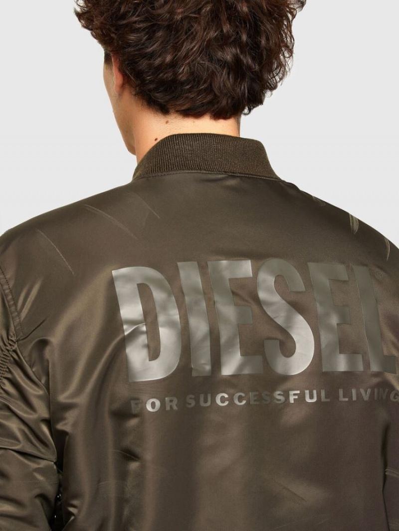 Brown Diesel J Ross Rev Men's Jackets | 16598RJAI