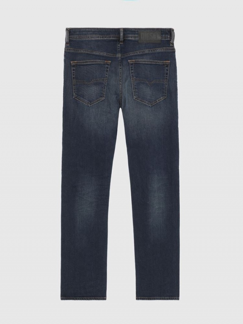 Dark Blue Diesel Buster Men's Tapered Jeans | 38062JIYR