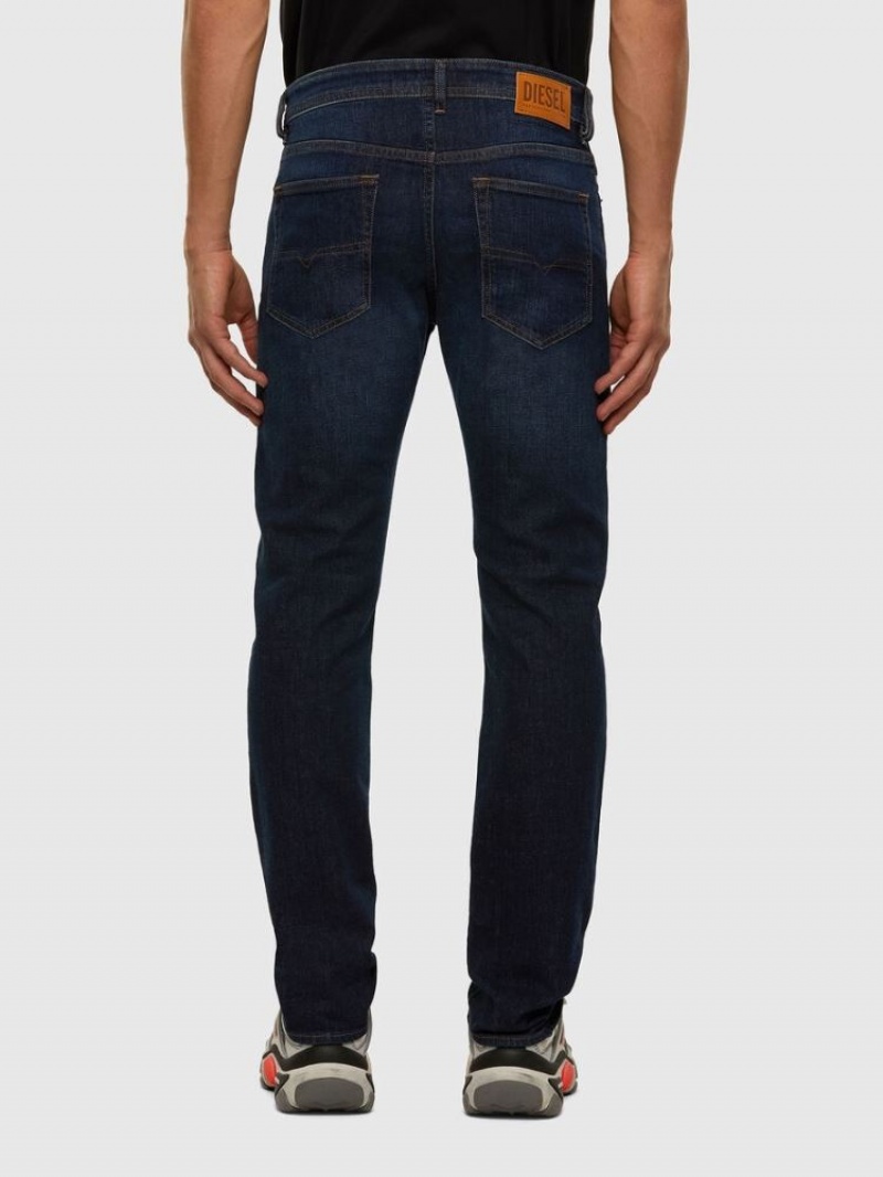 Dark Blue Diesel Buster Men's Tapered Jeans | 25960TMUX