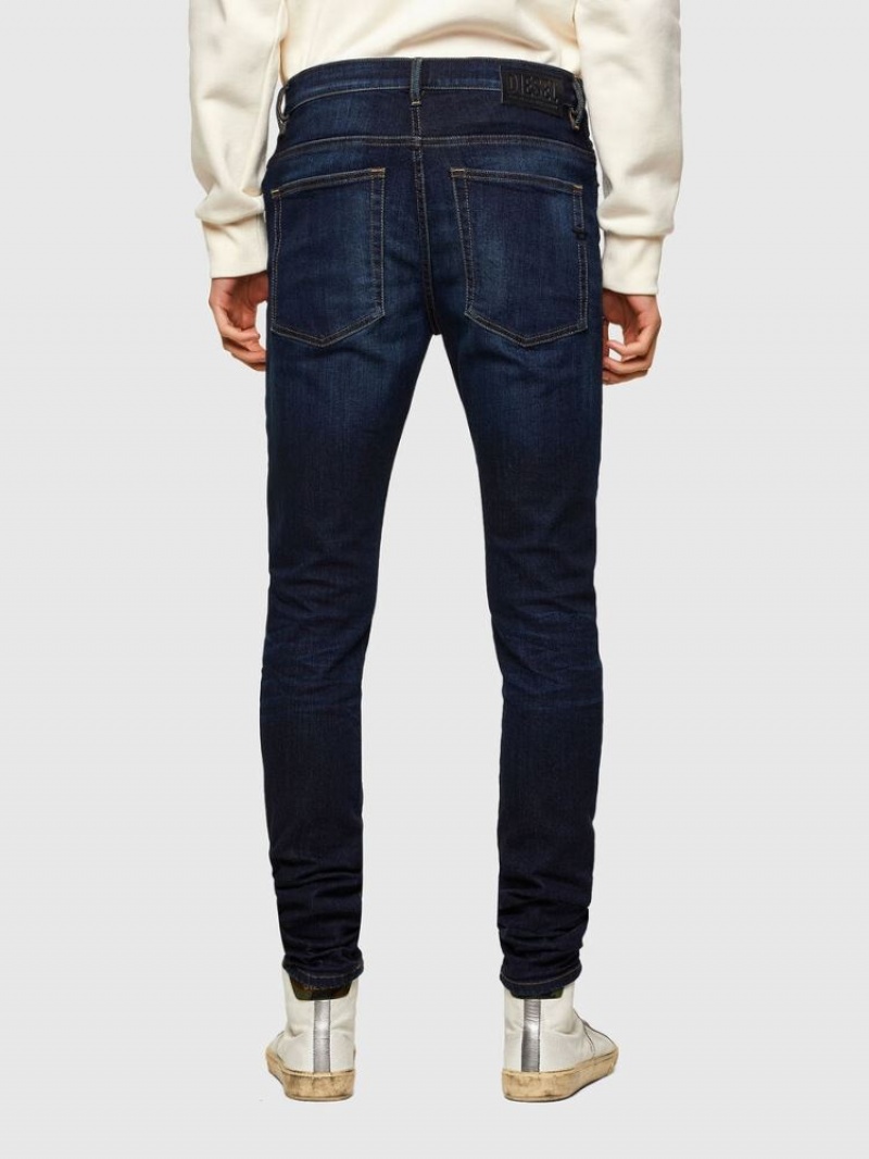 Dark Blue Diesel D Amny Men's Skinny Jeans | 42098YHUK