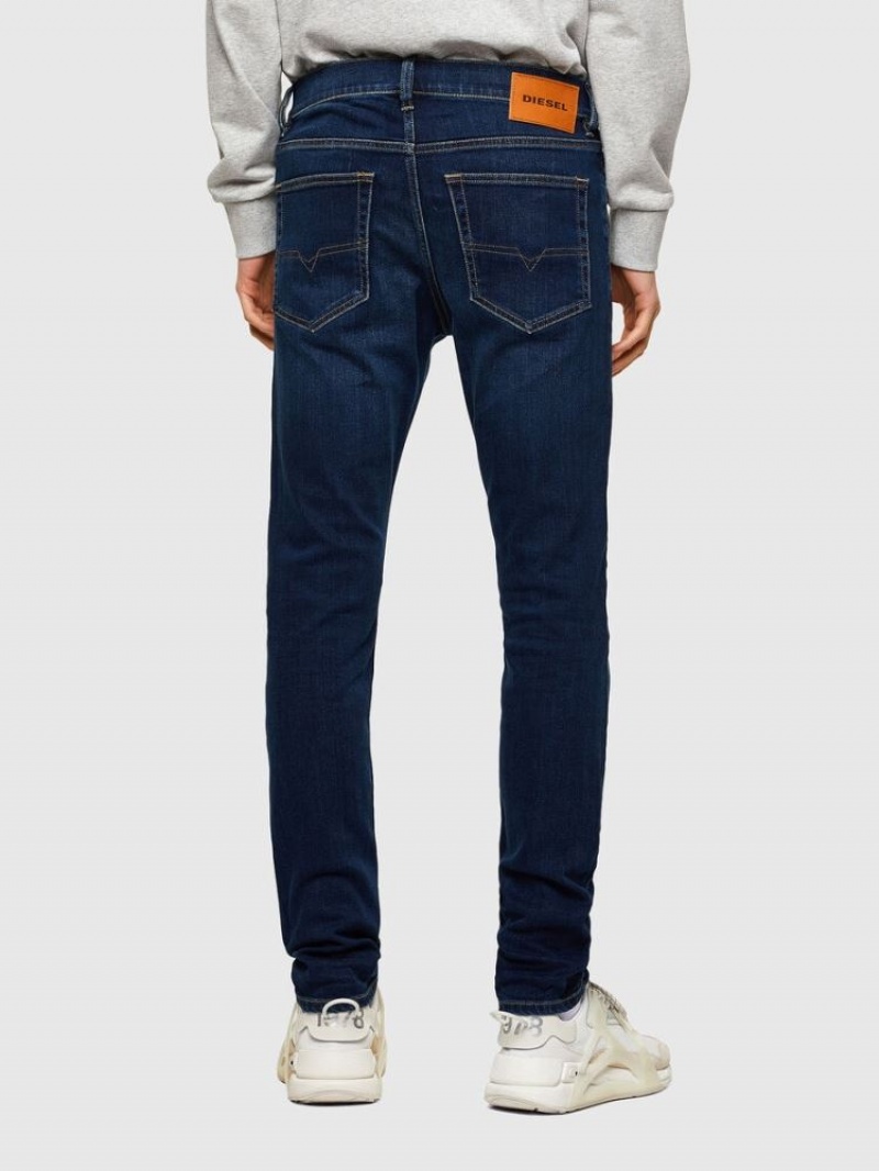 Dark Blue Diesel D Luster Men's Slim Jeans | 69508SDQB