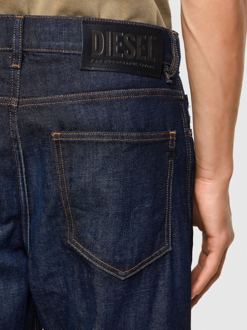 Dark Blue Diesel D Macs Men's Straight Jeans | 12879UFOX