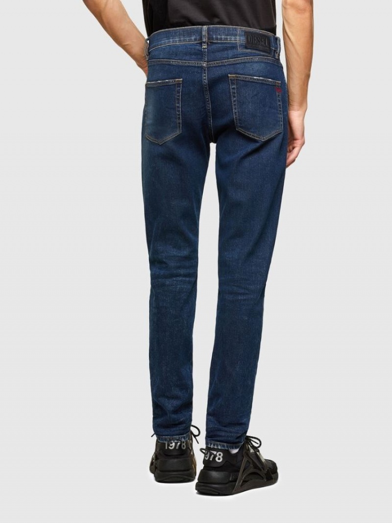 Dark Blue Diesel D Strukt Men's Slim Jeans | 82916YJXH