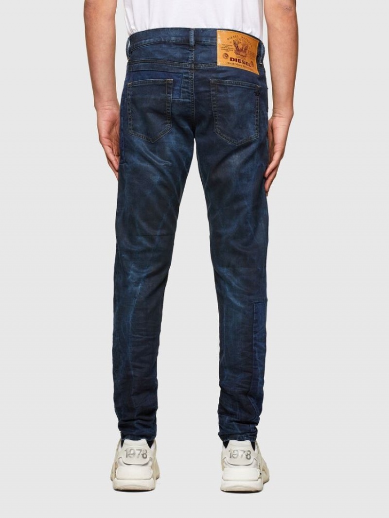 Dark Blue Diesel D Strukt Slim Men's Joggjeans | 16408VNUP