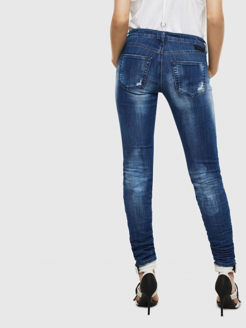 Dark Blue Diesel Gracey Slim Women's Joggjeans | 60745ITVS