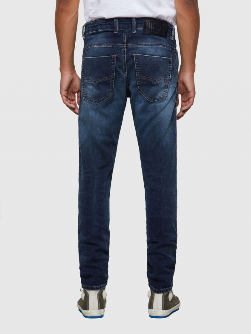 Dark Blue Diesel Krooley Tapered Men's Joggjeans | 21396PWDC