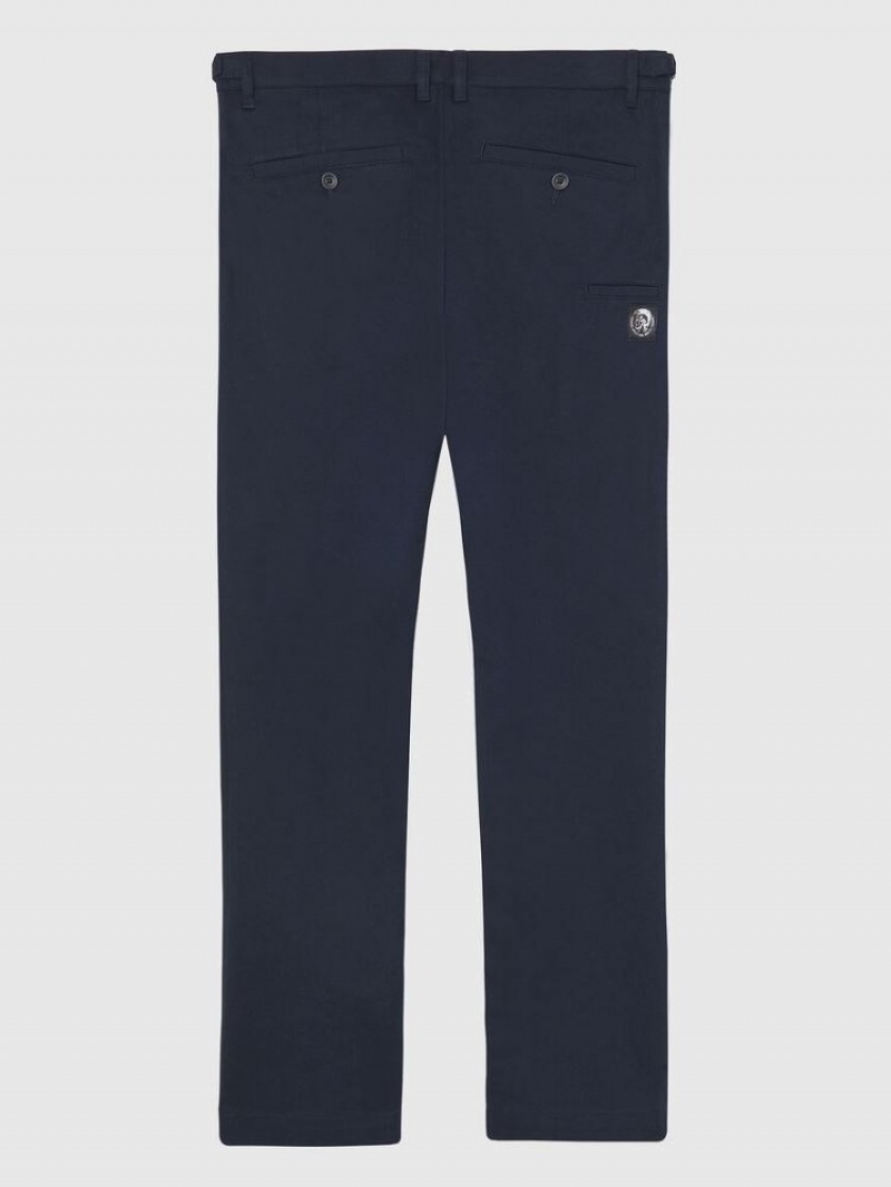 Dark Blue Diesel P Jax Men's Pants | 12568ARLW