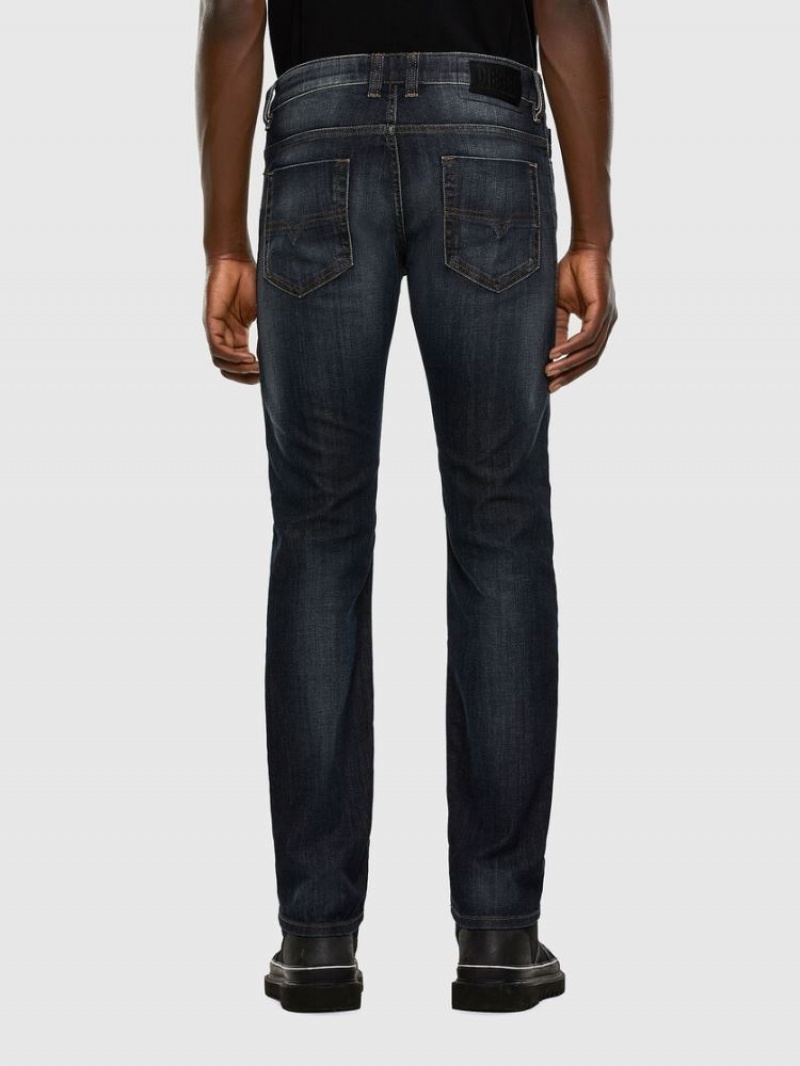 Dark Blue Diesel Safado Men's Straight Jeans | 23174PFQN