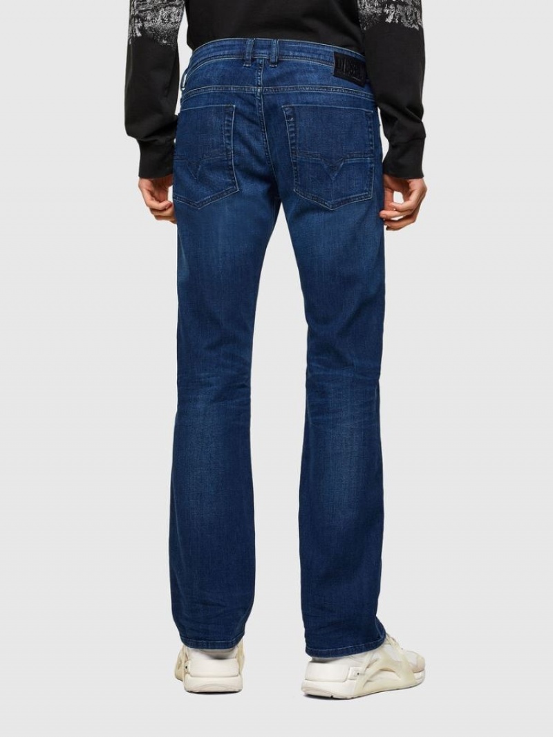 Dark Blue Diesel Zatiny Men's Bootcut Jeans | 04371NRCB