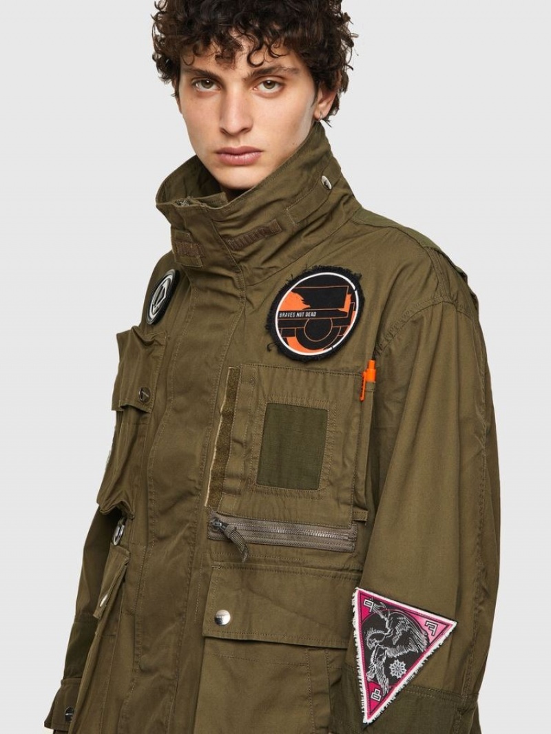 Green Diesel J Battle Men's Jackets | 47509MYXO