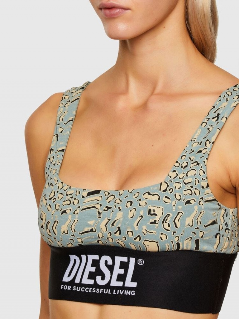 Green / Yellow Diesel Ufsb Louisa Women's Bras | 52348ABOU