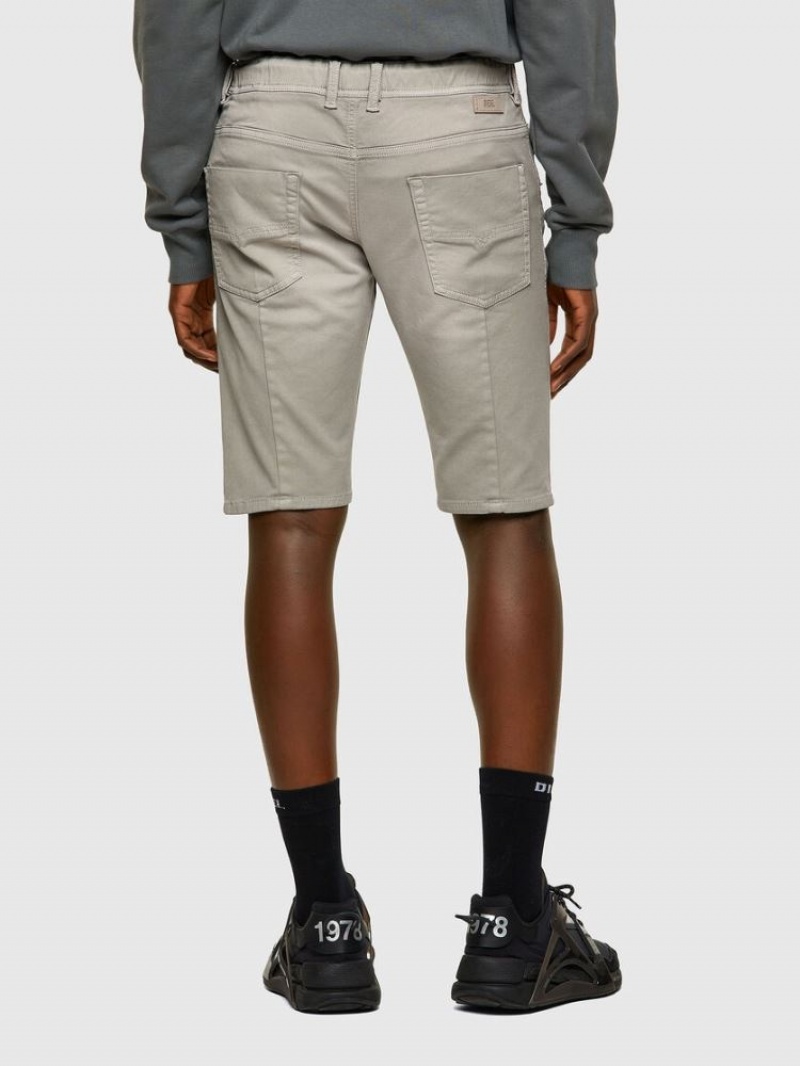 Grey Diesel D Krooshor Men's Shorts | 52986LIRW