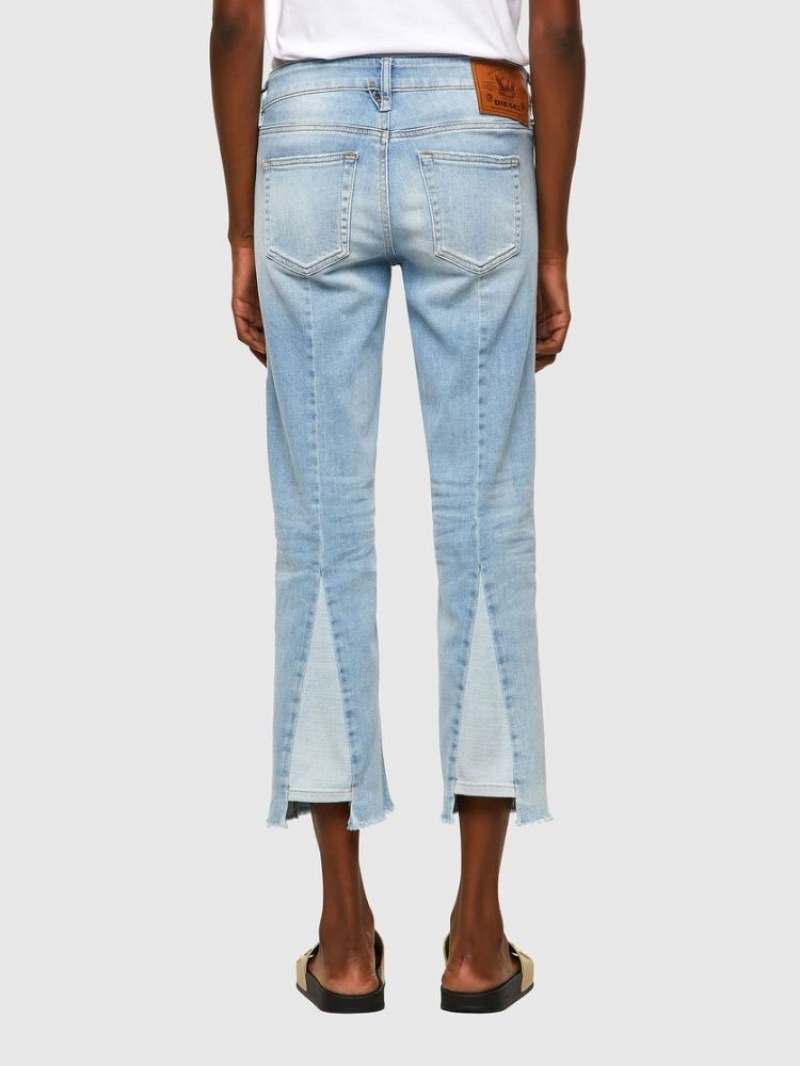 Light Blue Diesel D Ebbey Women's Bootcut Jeans | 06158KYWB