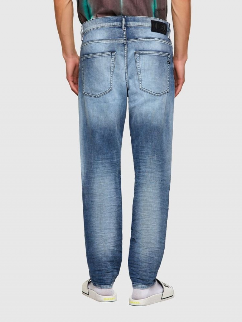 Light Blue Diesel D Fining Men's Tapered Jeans | 49215DHZA